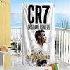 Cristiano Ronaldo Personalisiertes Text Strandtuch Weich Langlebig Schnelltrocknend Geeignet für Schwimmen Fitnessstudio Camping Yoga Urlaub