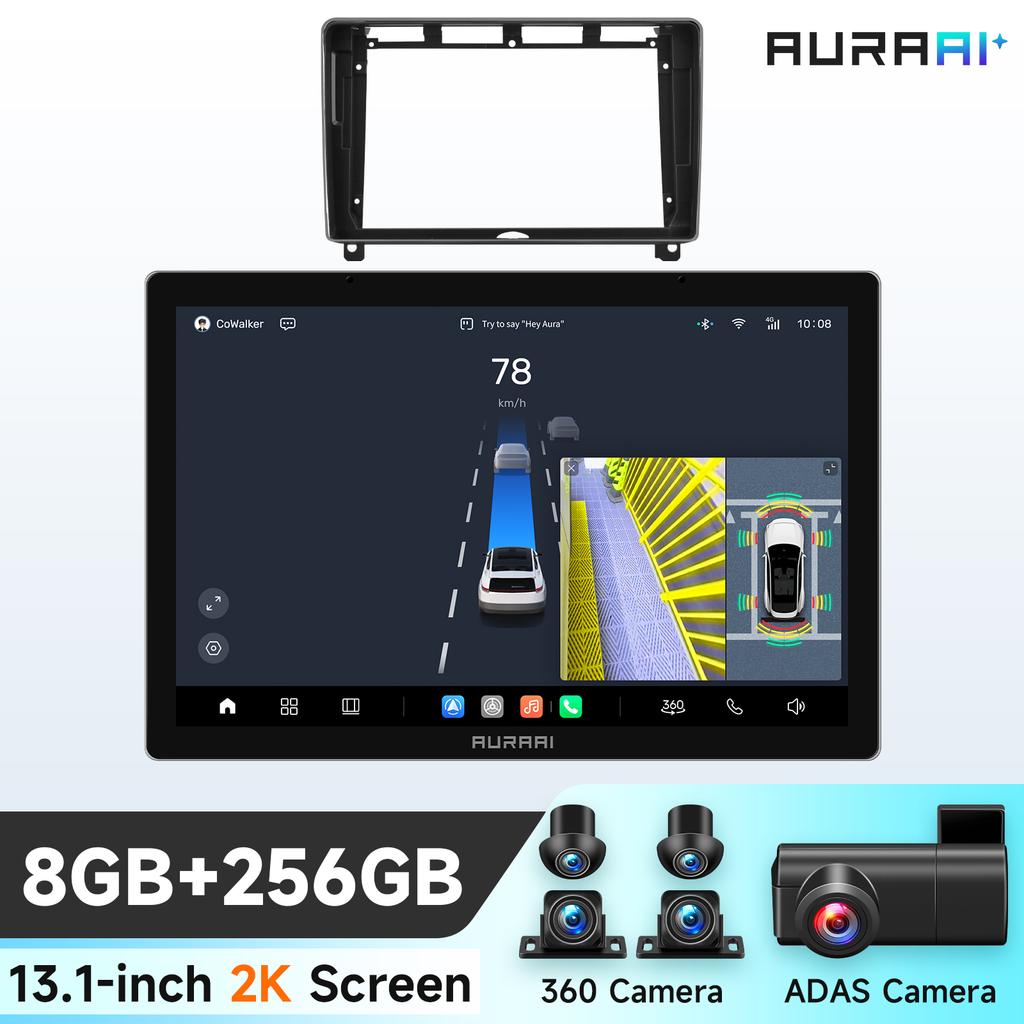 OSSURET 360Camera Carplay Android Car Radio For Peugeut 407 1 2004 - 2011 Car Infotainment Multimedia Player GPS Auto Stereo RDS Intelligent Screen