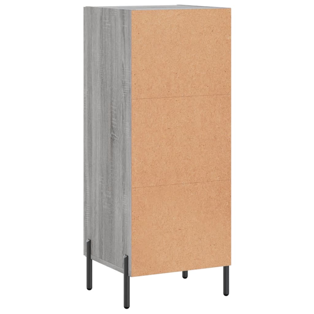 Vidaxl Cabinet, Sonoma Grey Oak, 34.5X34X90 Cm Material Wood-Based