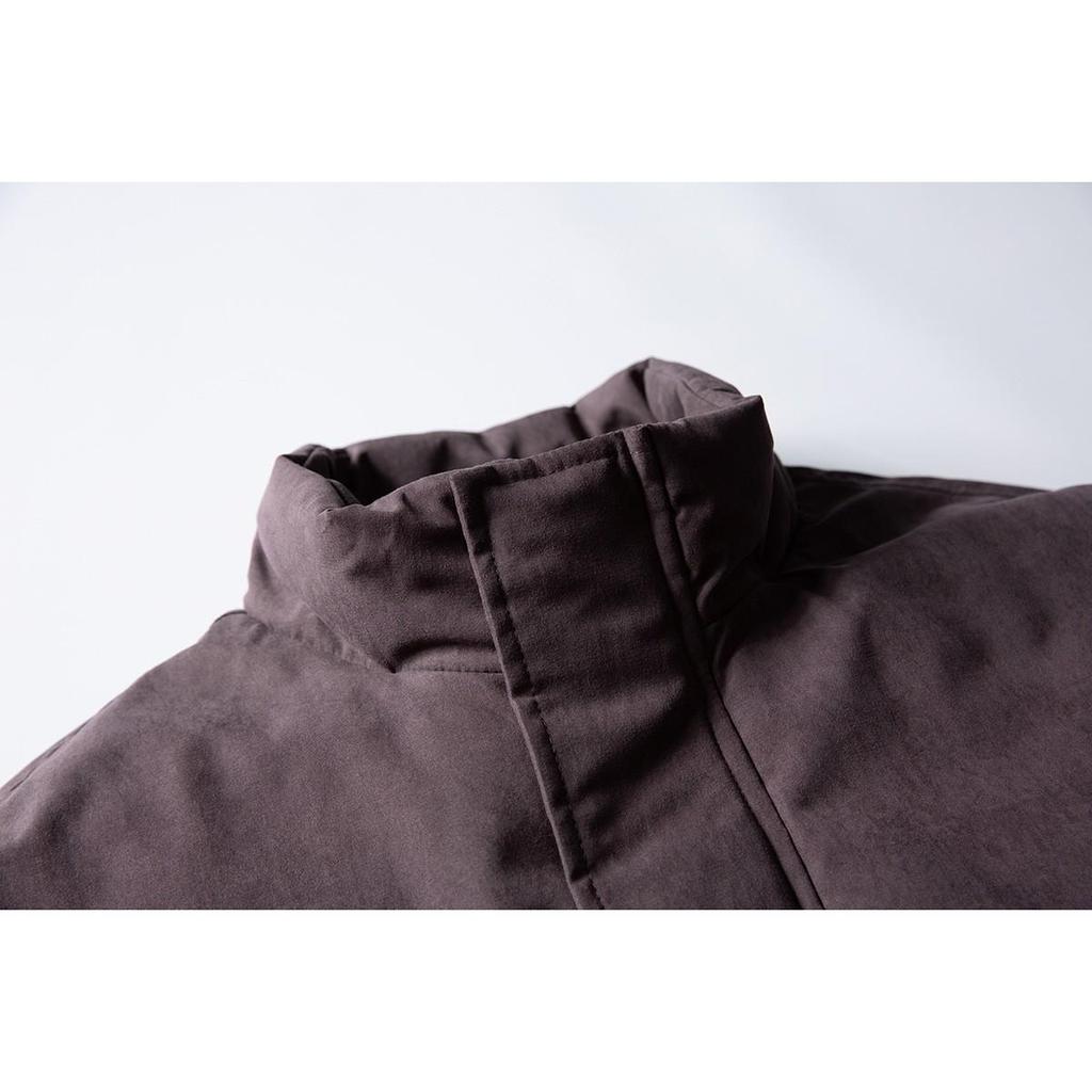 CROWD CITY Men's Japanese Retro Winter Padded Cotton Jacket - Thickened Stand Collar Outerwear Y604