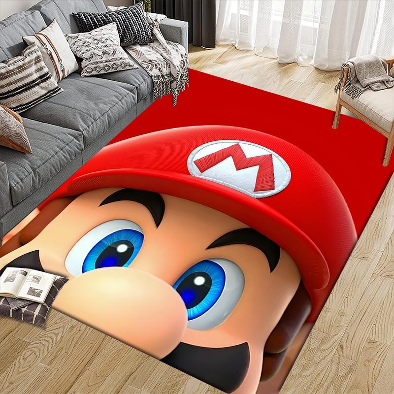 Mario Classic Pose Area Rug, Mario Fan Cozy Carpet, Great Gift.chl