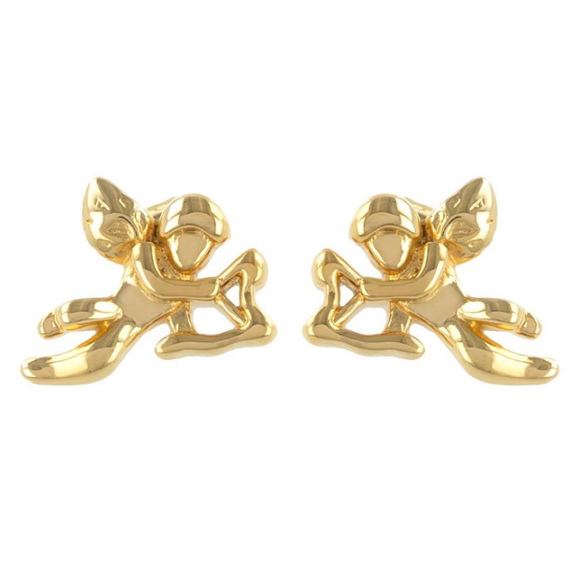 

Les Trésors De Lily [M7136] - Boucles Plaqué Or Cupidons doré - 10x9 mm