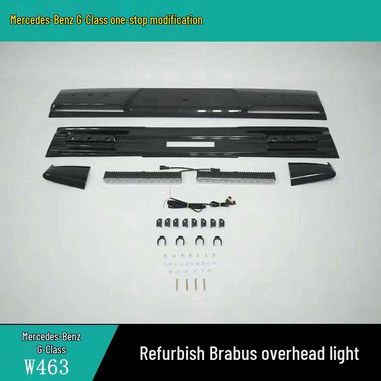 Carbon Fiber Roof Light Headlight & Wing for Mercedes-Benz G-Class W463 G350 G500 G55 G63 G65 4x4