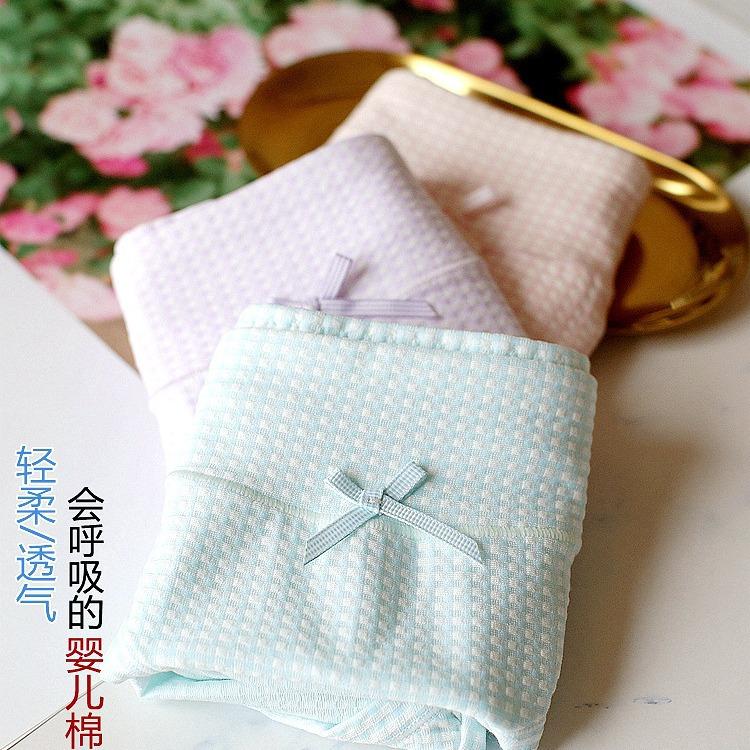 Women's Panties Mid Waist Briefs Comfortable Triangle Pants Teen Bottoms Underwear