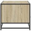 Coffee Table Sonoma Oak 100x50x45 Cm Particleboard and Metal