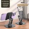 360° Rotating Foldable Desktop Mobile Phone Holder Plastic Stand+Metal Bottom Phone Stand Lazy Universal Tablet Support Stand