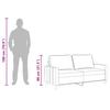 2 Seater Sofa Cream 140 Cm Fabric