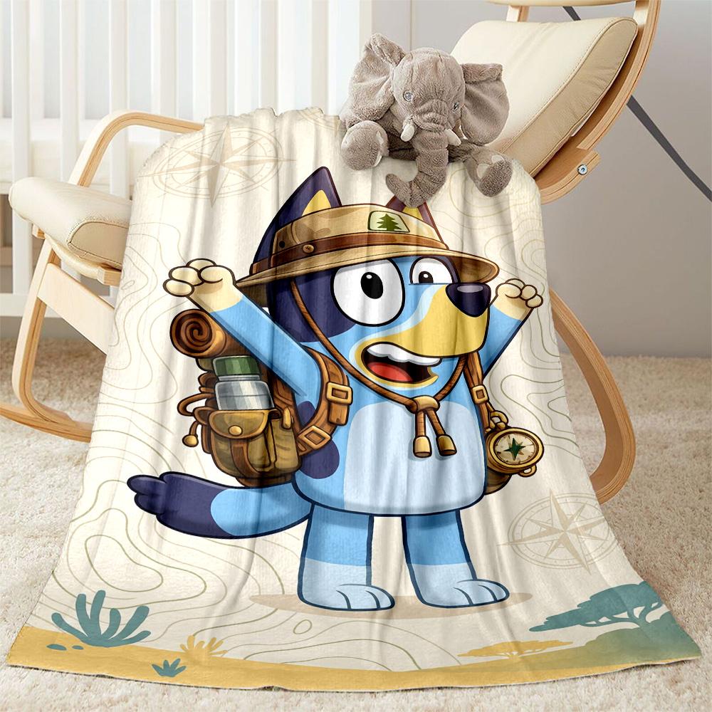 Bluey 50 Blanket Soft & Cozy Suitable for Seaside Bedding Office for All Occasions Stylish Decor Ideal Gift for Friends Family Couples Picnic