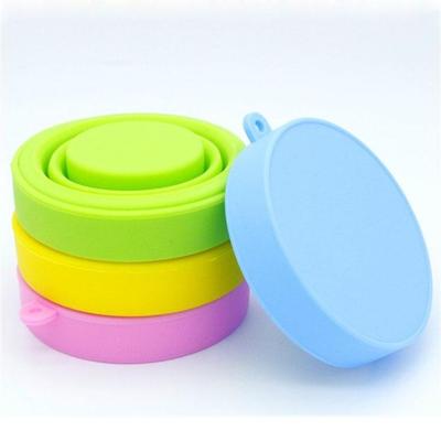 Foldable Silicone Travel Cup: Compact Water, Mouthwash & Menstrual Storage for Outdoor Sports