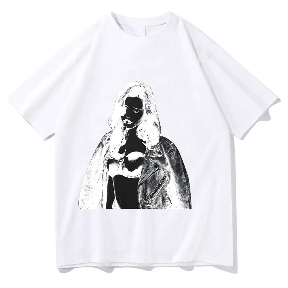 2026 Nessa Barrett Photo Negative Tee Women Men T Shirts Vintage Leisure Tees Short Sleeve O Neck T-Shirt Pure Cotton New Arrival Top