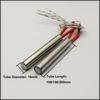 220V 8mm Dia. Stainless Steel Cartridge Heating Resistance Element 50-200mm Tube Length 100-300W Tube Heater for Molding 5pcs
