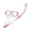 Anti-fog Diving Mask With Snorkel Set Tempered Glass Silicone Snorkeling Swimming