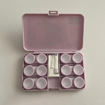 Etui creativ pentru lentile de contact stil fluture, portabil, cutie pentru lentile de ochi pentru pupile de frumusețe, cu oglindă și pensetă