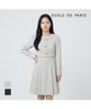 ECOLEDEPARIS Round Neck Three-Button Dress_Rb33Woce34Z
