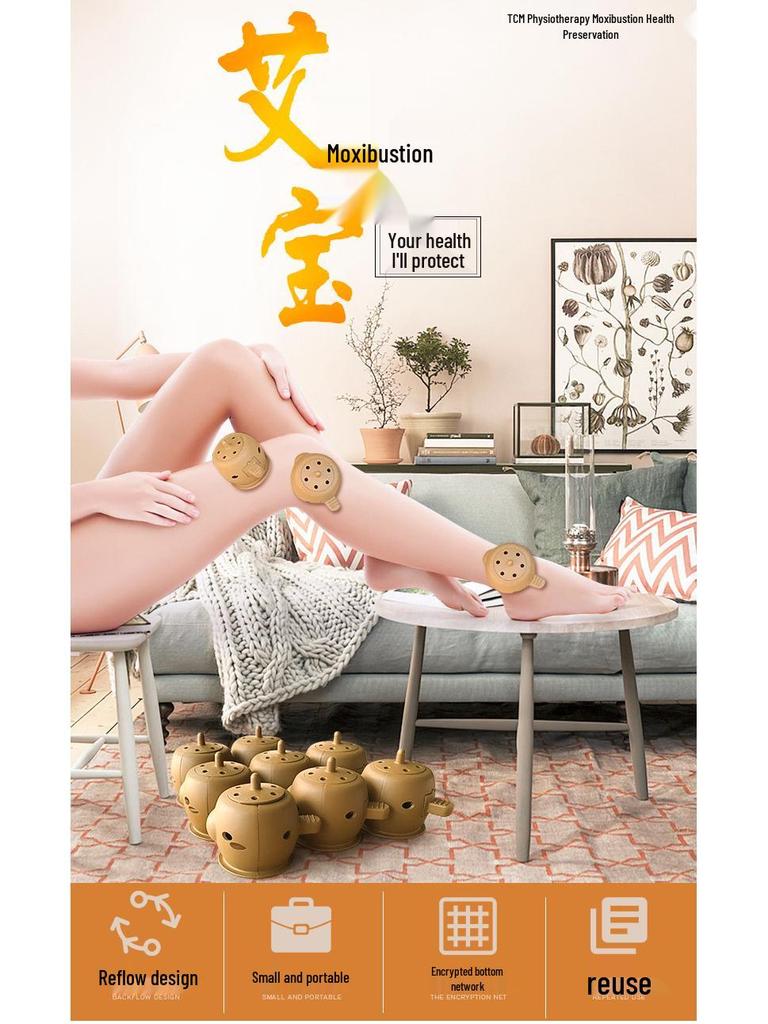 Portable Smokeless Moxibustion Device - Ancient Health Preservation Box for Moxa Sticks and Physiotherapy