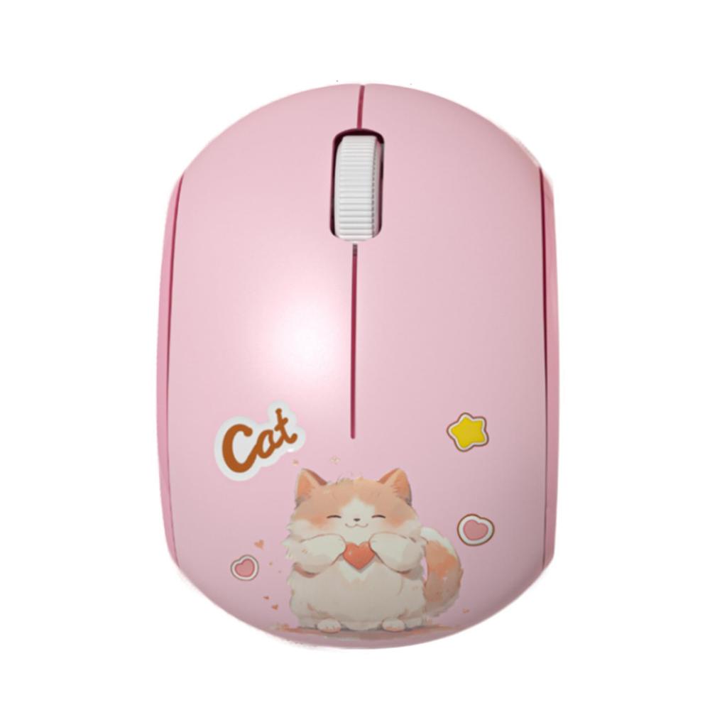 Compact Wireless Mouse with Bluetooth and USB Perfect for Women and Small Compatible with and and Perfect for Small Hands Cute, Battery-operated,