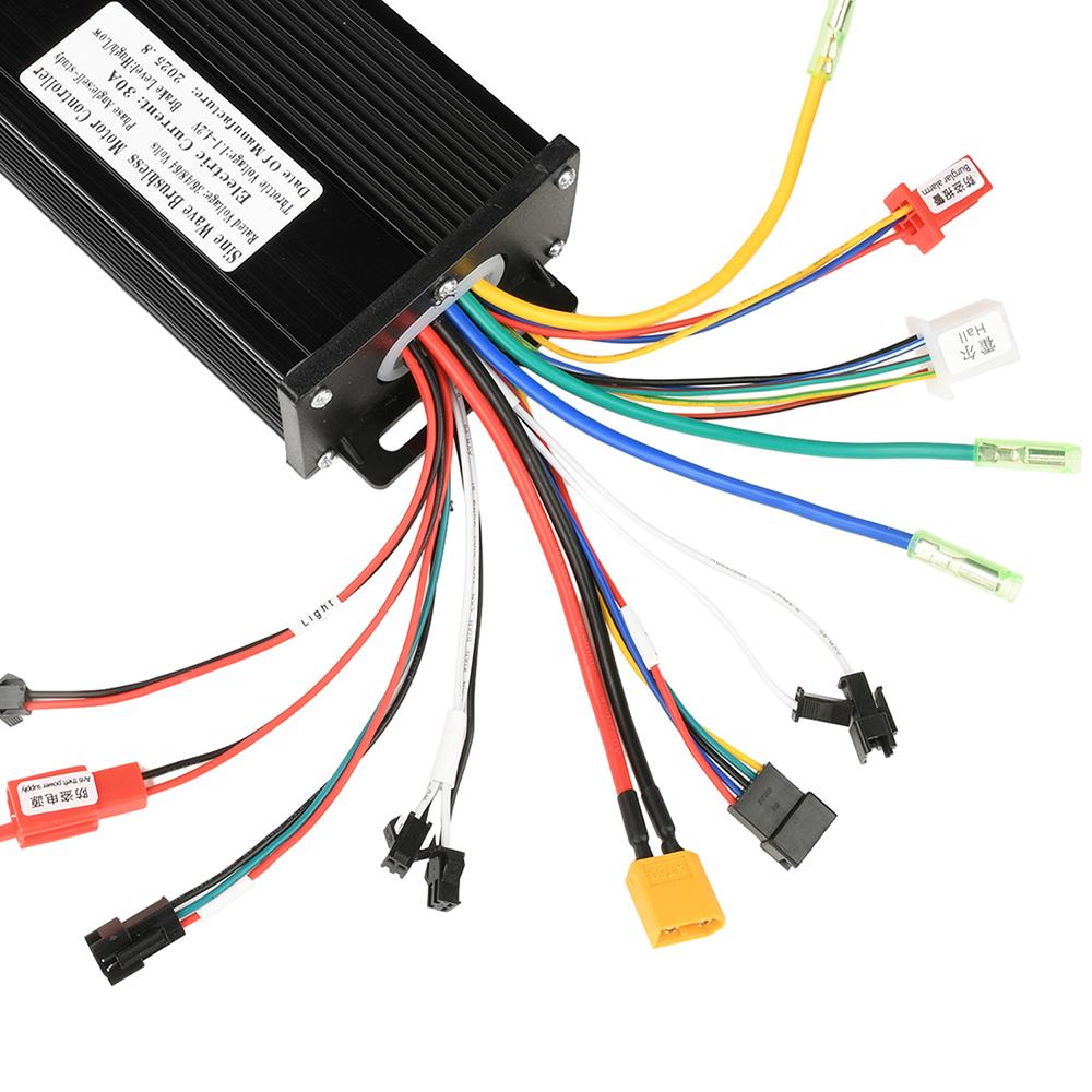 750-1500W Electric Bike Brushless Controller 36V 48V 64V 30A LCD Display Panel for Electric Bicycles Light Electric Vehicle