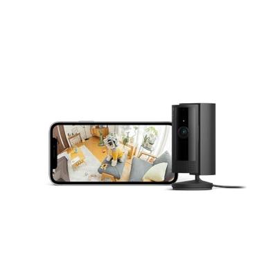 [2023 Good Design Award Winner] Ring Indoor Cam 2nd Generation Black | Lightweight and Compact Indoor Security Camera for Pets, Home Surveillance, and