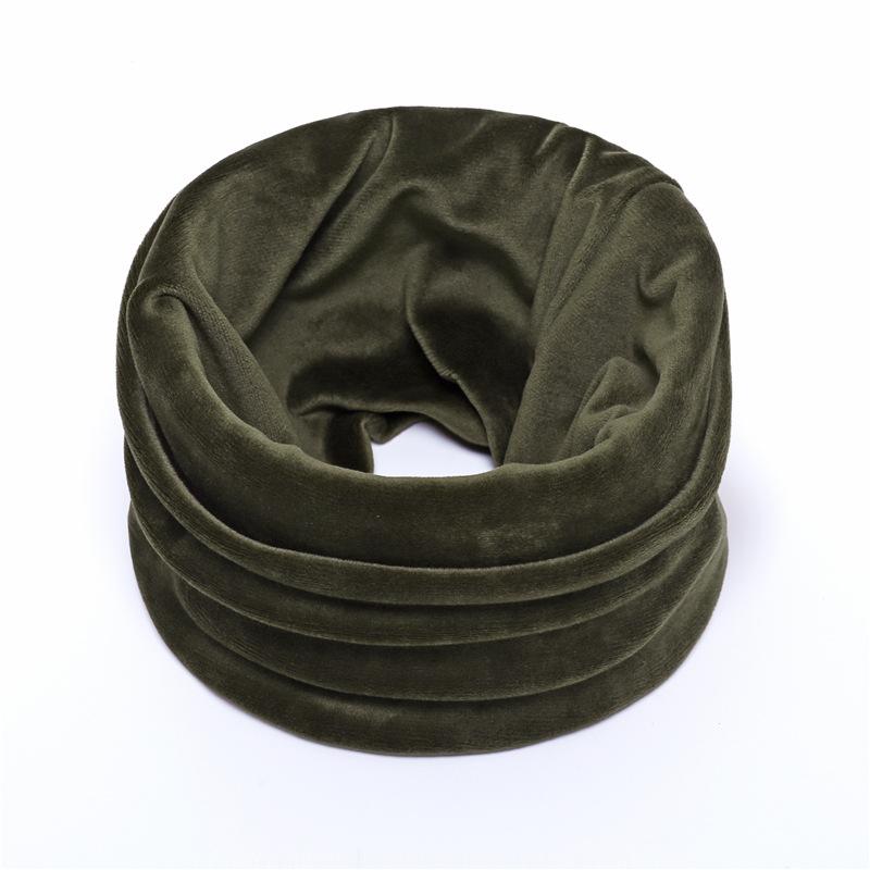 

Winter Scarf For Women Men Fleece Warm Ring Neck Scarves Ski Mask Snood Neckerchief Unisex Solid Fashion Fake Collar Woolen One Size