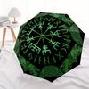 Viking Vegvisir Compass Umbrella, Portable 3-Fold Umbrella for Men & Women,Christmas Gift ES165