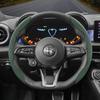 Suitable for Alfa Romeo Anti-Slip Buckle Segmented Suede Steering Wheel Cover Suitable for 159 147 Gt Giulietta Mito Giuli