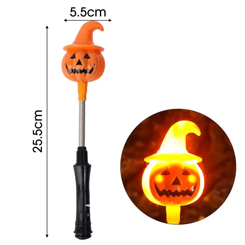 Světélkující jarní třpytivá tyčinka LED dýně duch ruční lucerna Halloween dýňová lucerna dospělí děti