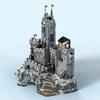 3995PCS Creative Series Architectural House Ornament910029 Black Wing Castle Adult Educational Assembly Building Blocks Toy Gift