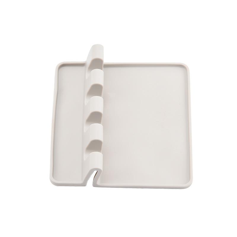 

4pcs Kitchen Silicone Utensils Sets High Heat Resistant Cooking Utensils Ideal for Non-Stick Cookware Cream White Silicone storage tray