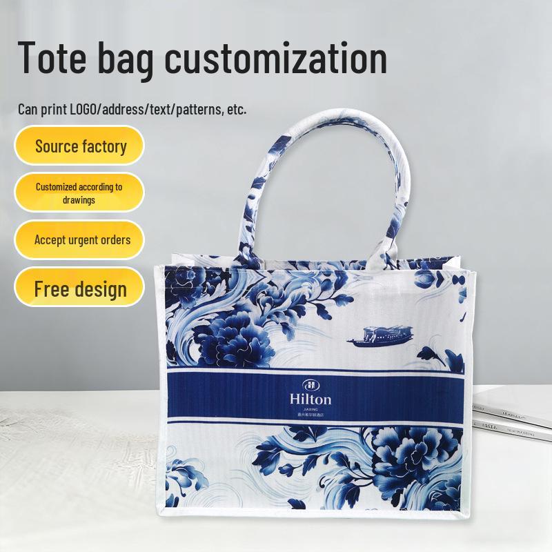 Individuelle Logo-Tragetasche - Filz-Handtasche für Firmenaktionen & Geschenkeinkauf, Großes Fassungsvermögen
