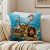 Funny American Movie MMadagascar Cushion Cover Pillowcase Antidustmite living Room Sofa Decor Cushion Room