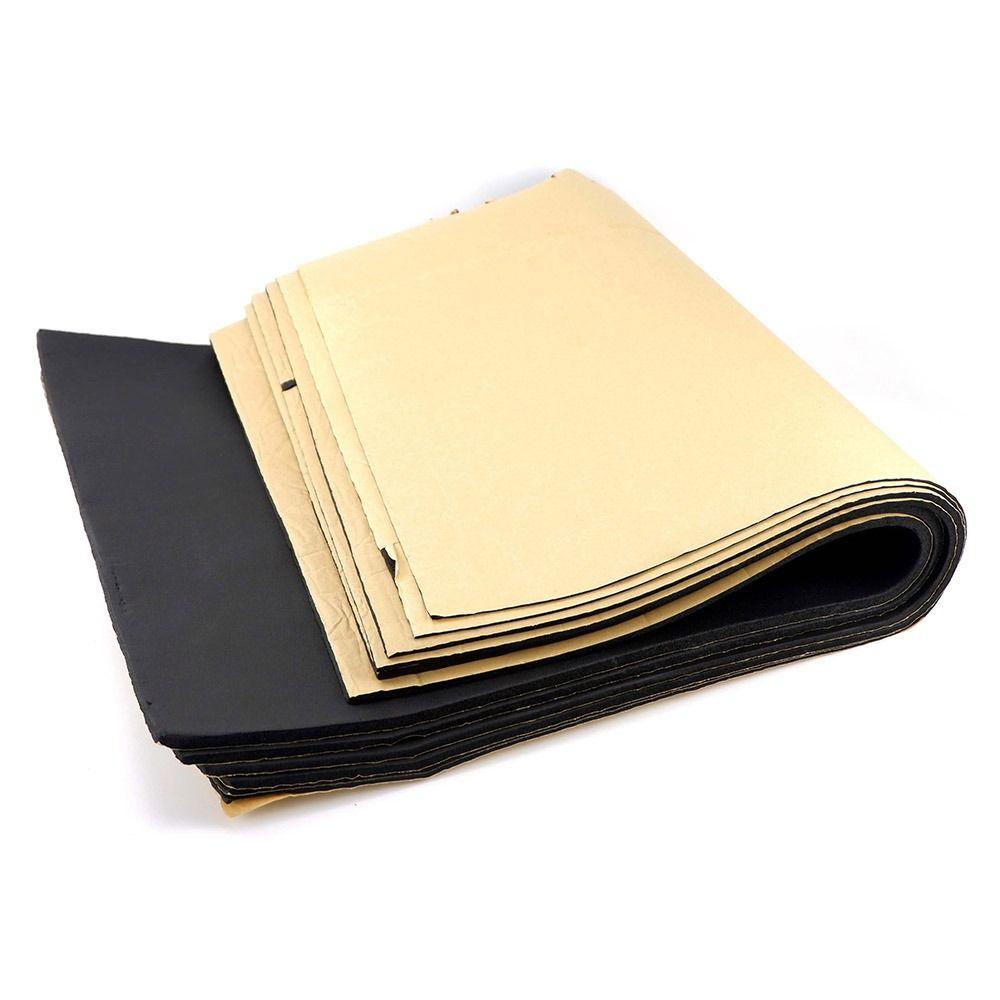 1Roll Self Adhesive Sound Deadening Foam Mat 100x50cm Car Hood Sound Proof Pad  for Truck SUVs Car