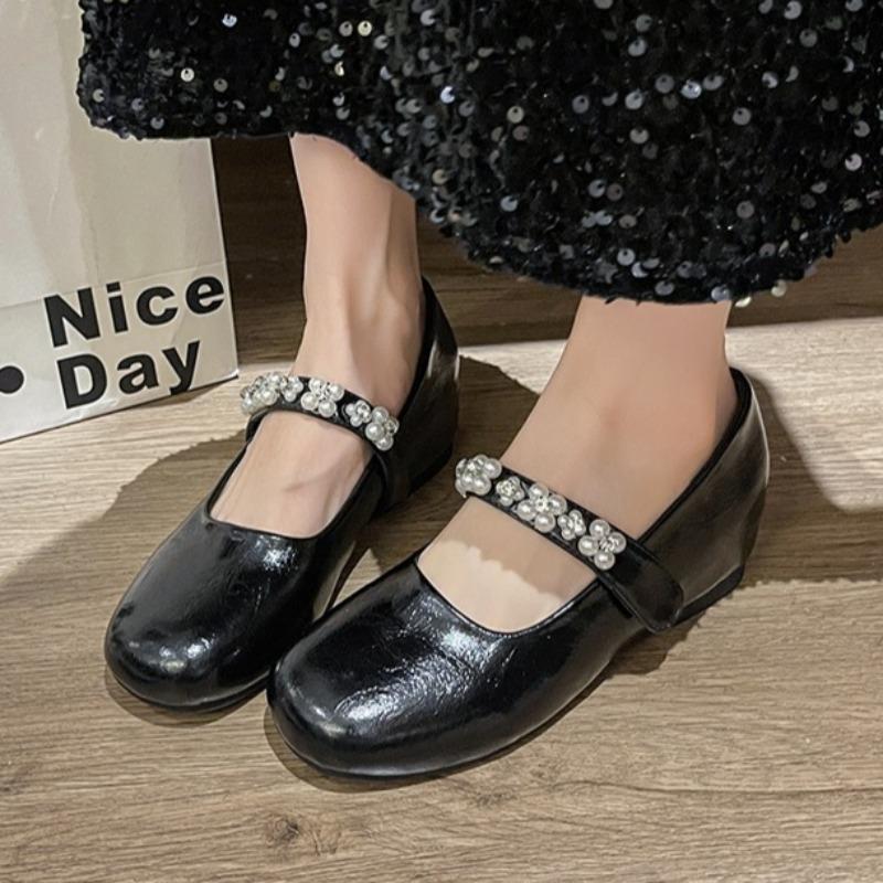 Blume Kristall Damen Flats Slipper Schuhe 2025 Herbst Flache Mode Schuhe Designer Elegant Luxus Kleid Zapatillas De Mujer