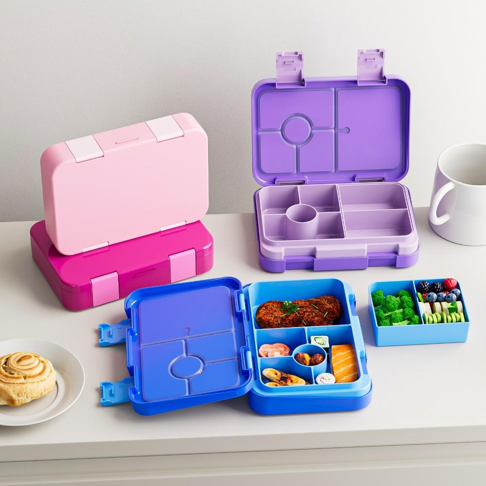 Divided Microwave Oven Bento Box 810ml Leakproof Storage Box Double-layer Food Container