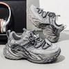 Nowa Moda Męskie Cztery Pory Roku Wygodne Buty na Grubej Podeszwie Studenci Chłopcy Modne Miękka Podeszwa Oddychające Casualowe Sneakersy do Biegania