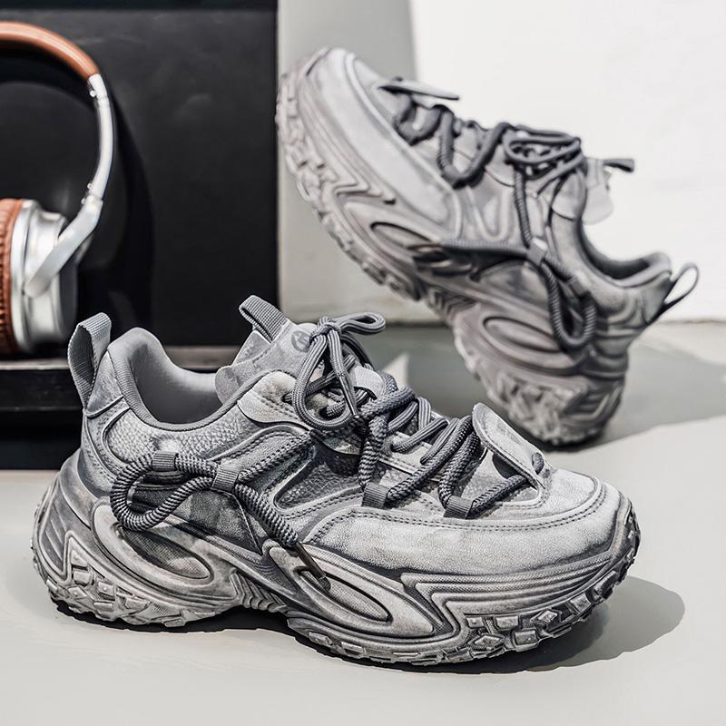 Nowa Moda Męskie Cztery Pory Roku Wygodne Buty na Grubej Podeszwie Studenci Chłopcy Modne Miękka Podeszwa Oddychające Casualowe Sneakersy do Biegania