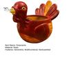 Collectible Resin Animal Statues Hand-painted Turkey Ornament for Thanksgiving, Autumn Harvest Desktop Storage Flower Pots Indoor Plants Organizer,