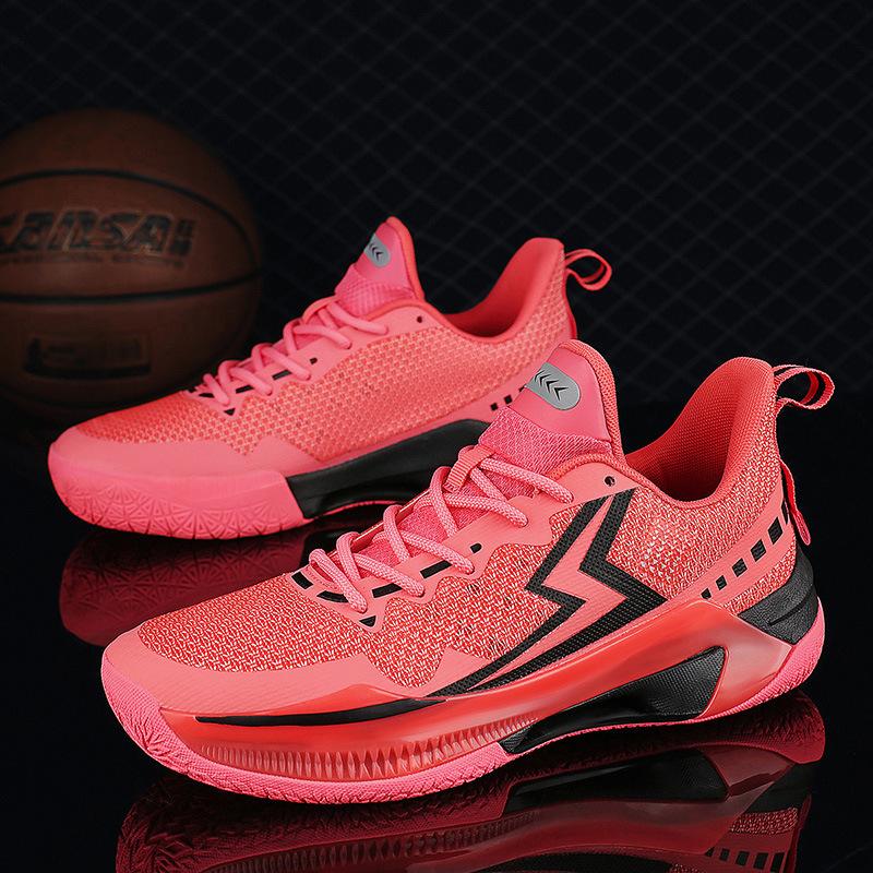 Autumn new high elastic lightweight middle school basketball shoes men's street trend multi-color sports shoes comfortable breathable sneakers