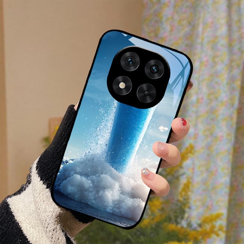 Pro Poco X5 / X6 / X7 Pouzdro Tvrdý PC Tvrzené Sklo Kryt Telefonu Pro Xiaomi Poco X7 Pro 5G Módní Luxusní Skleněné Ochranné Skořápky