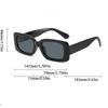 Popular Women's Sunglasses Trend Rectangle Big Frame Glasses Men Bar Party Hip Hop Eyewear