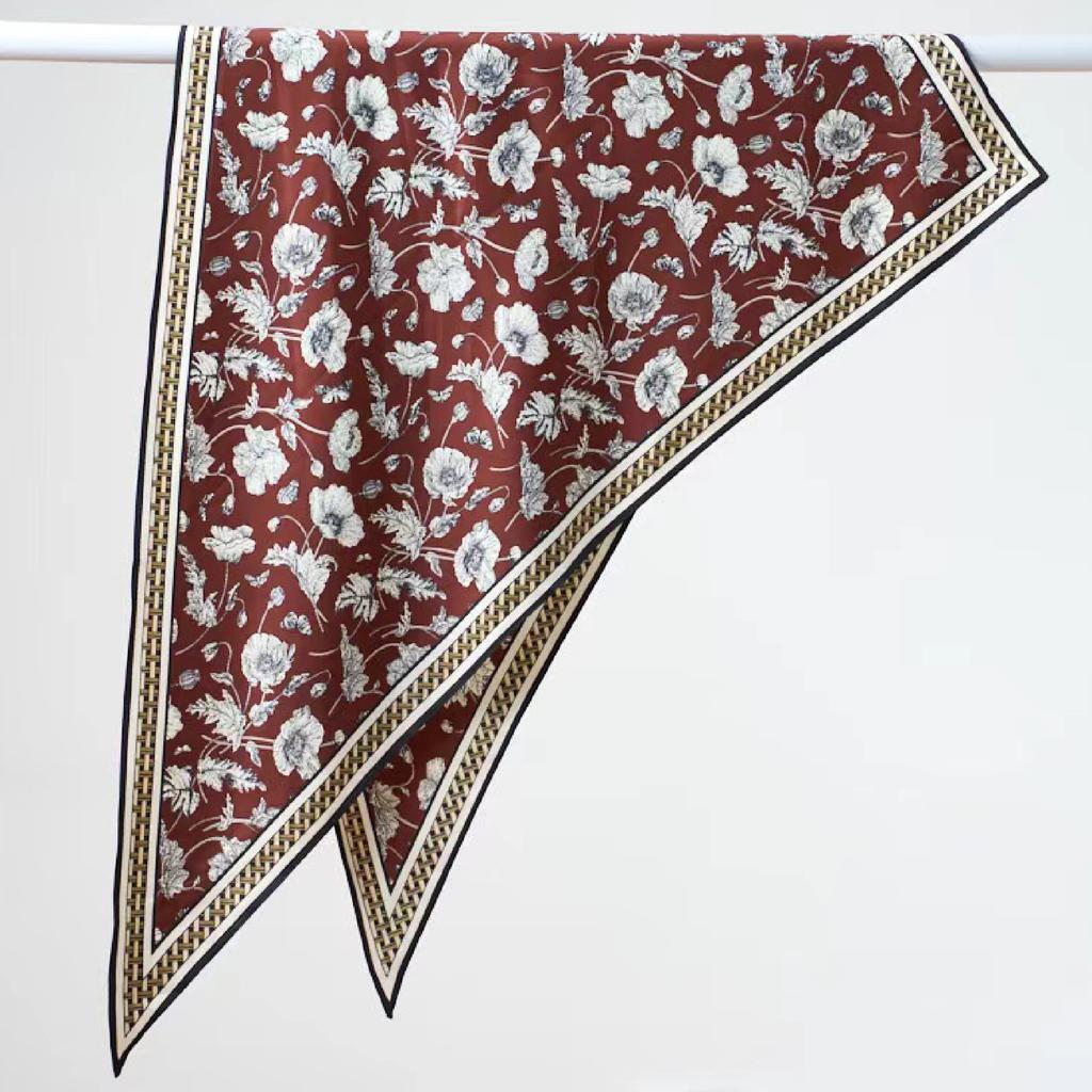 Waist Accessories Triangle Silk Scarf Waist Seal Women'S Decoration With Dress Waist Belt Accessories Scarf Vintage Polka Dots