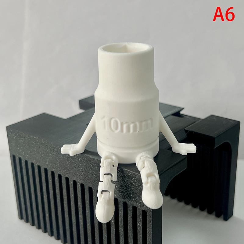 3D Printed 10Mm Socket With Articulated Legs Display Fidget Toy Ideal For Mechanics And Diy Enthusiasts Novelty Gift Desk Decor