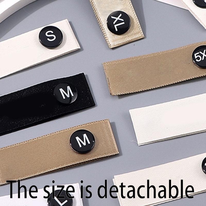 Sizes Change Accessory For Clothing Removable Washable Satins Fabric Label For Sewing And Fashion Designs