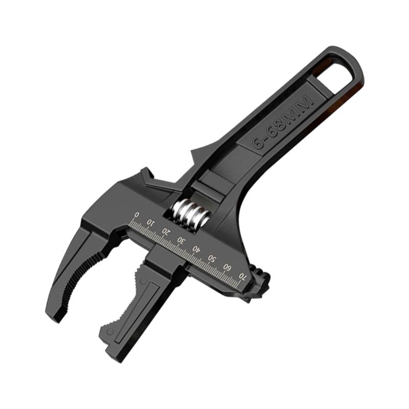 6-68mm Adjustable Double Use Wrench Pipe Wrench for Faucet/Connecting Pipe/Shower Head Hand Tool for Water Pipe