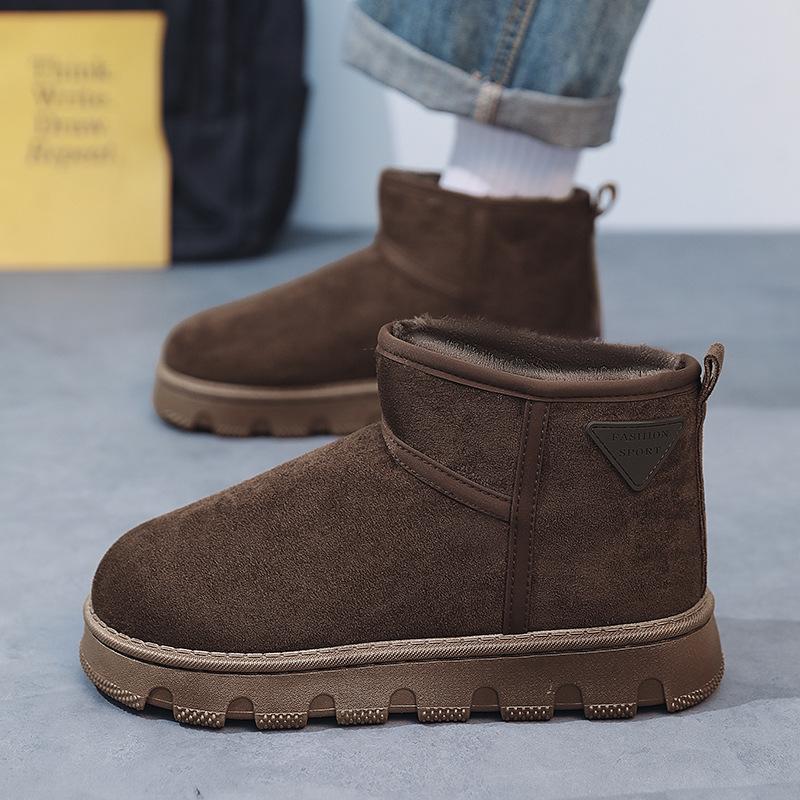 

Женские мягкие эластичные зимние теплые утепленные сноубутсы на толстой подошве, нескользящие, износостойкие, для активного отдыха на открытом воздухе, спортивные хлопковые ботинки 44