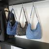 Summer new design denim large capacity solid color new women's leisure trend simple messenger shoulder bag