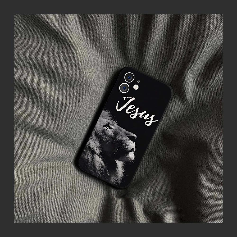 Vers der christlichen Bibel Jesus Telefonhülle Silikon weich für iPhone 16 15 14 13 12 11 Plus Pro Max Plus