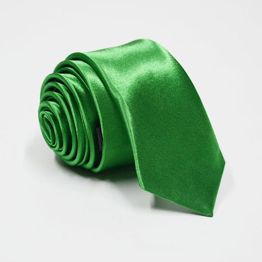 

Однотонный галстук Однотонный узкий галстук 5 см Мужской атласный галстук ручной работы