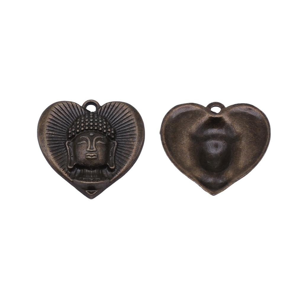 Buddha Statues Charms Multi Color Alloy Pendants For Spiritual Zen Jewelry Making