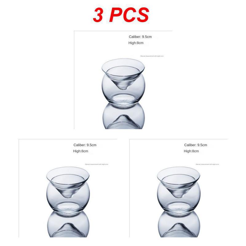 150ml 5OZ Elegant and Sophisticated Ball Base Martini Chiller Cocktail Glasses Set Caviar Cup Cool Beverage Glasses