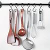 20pcs Set S-Shape Hooks with Safety Buckle Heavy Duty Black Closet Hooks Kitchen Pot Rack Hooks Multi-function Metal S Hooks